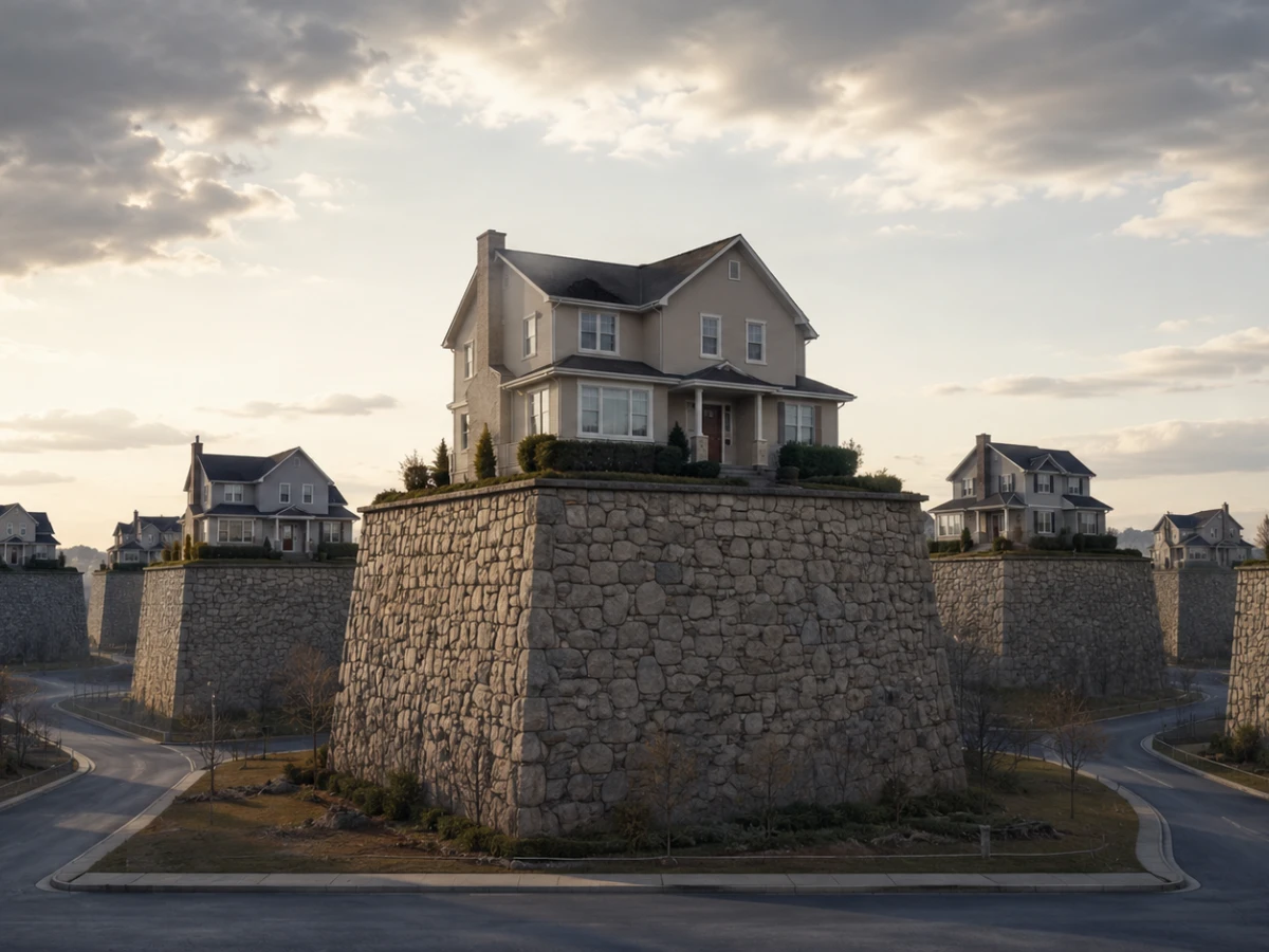Ta maison vaut 200 000 € de plus. Essaie de dépenser les 200 000 €.
